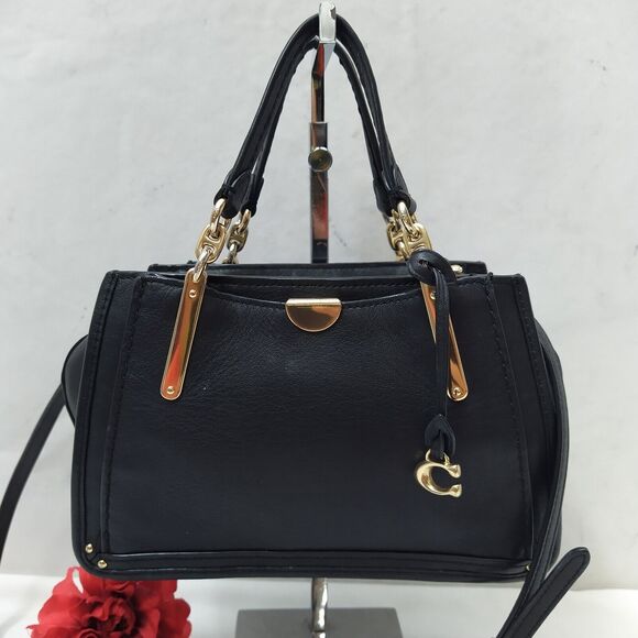 Coach Dreamer 21 Limited Edition Black Leather 2-Way Zipper Crossbody Bag - Picture 1 of 16